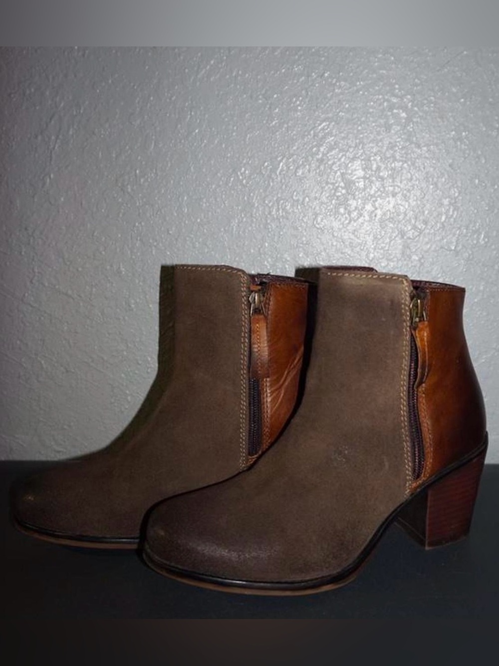Women's Brown and Leather Boots